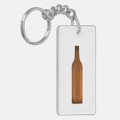 Bernstein Glasflasche Illustration Schlüsselanhänger (Vorderseite links)