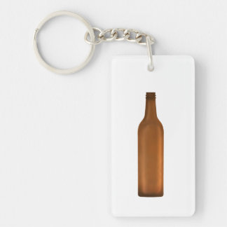 Bernstein Glasflasche Illustration Schlüsselanhänger