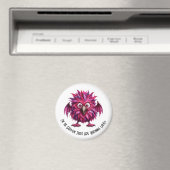 Bernstein - Großäugiges Gefiederte Whimsical Monst Magnet (In Situ (Geschirrspüler))