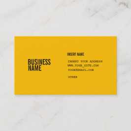 Bernstein mit Spalten kondensierte Schriftart Visitenkarte