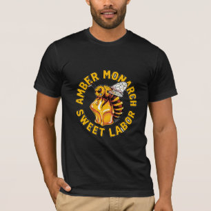 Bernstein-Monarch-Süße-Arbeit-Honigbiene T-Shirt