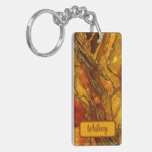 Bernstein und Gold Inspiriert Schlüsselanhänger (0 (Vorderseite links)