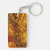 Bernstein und Gold Inspiriert Schlüsselanhänger (0 (Rückseite)