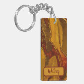 Bernstein und Gold Inspiriert Schlüsselanhänger (0 (Vorderseite links)