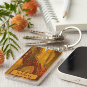 Bernstein und Gold Inspiriert Schlüsselanhänger (0 (Vorderseite rechts)