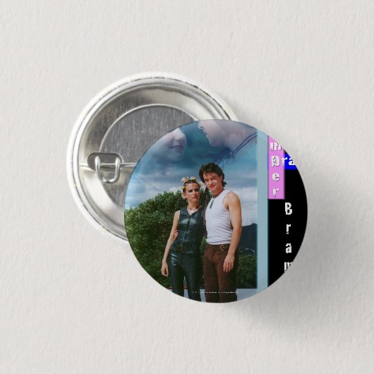 Bernstein und Schrei Bramber Button (Vorne & Hinten)