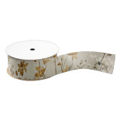 Bernstein-Wiesenblumen Ripsband (Spule)