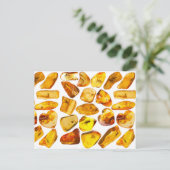 Bernsteineinschlüsse Postkarte (Stehend Vorderseite)