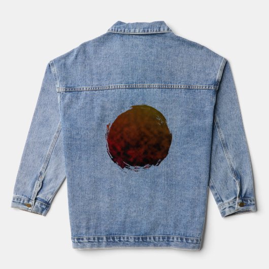Bernsteinfading Jeansjacke (Rückseite)
