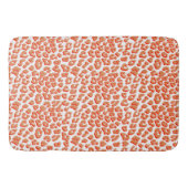 Bernsteinfarben und weißes Leopard Badematte (Vorderseite)