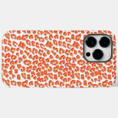 Bernsteinfarben und weißes Leopard Case-Mate iPhone Hülle (Rückseite (Horizontal))