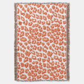 Bernsteinfarben und weißes Leopard Decke (Vorderseite Vertikal)