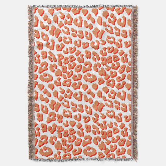 Bernsteinfarben und weißes Leopard Decke (Vorderseite Vertikal)