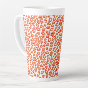Bernsteinfarben und weißes Leopard Milchtasse