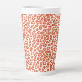Bernsteinfarben und weißes Leopard Milchtasse (Vorderseite)