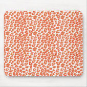 Bernsteinfarben und weißes Leopard Mousepad (Vorne)