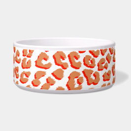 Bernsteinfarben und weißes Leopard Napf