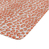 Bernsteinfarben und weißes Leopard Schneidebrett (Ecke)