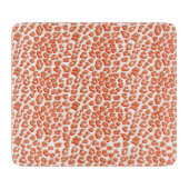 Bernsteinfarben und weißes Leopard Schneidebrett (Vorderseite)