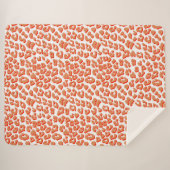 Bernsteinfarben und weißes Leopard Sherpadecke (Vorderseite (Horizontal))