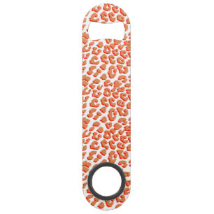 Bernsteinfarben und weißes Leopard Speed Flaschenöffner