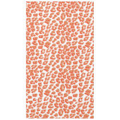 Bernsteinfarben und weißes Leopard Tischdecke (Vorderseite)
