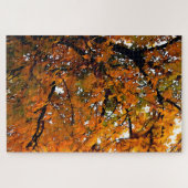 Bernsteinfarbene Blätter des Niedergangs Puzzle (Horizontal)