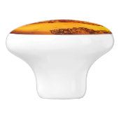 Bernsteinfarbenes Muster Keramikknauf (Seitenansicht)