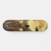 Bernsteinfarbenes Pferdeaura Skateboard (Horizontal)