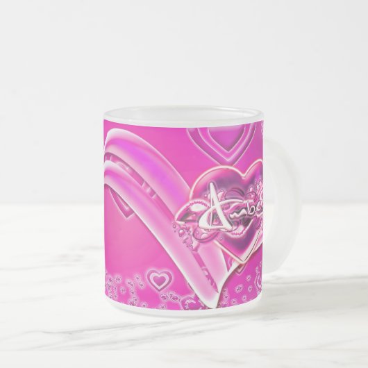 Bernsteinfarbig Mattglastasse (VorderseiteRechts)