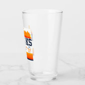 Bernsteinfarbige Bach-100. Kappen-Bier-Glas Glas (Links)