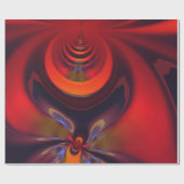 Bernsteinfarbige Göttin, abstrakte Orange und Geschenkpapier (Flach)