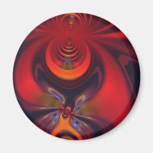 Bernsteinfarbige Göttin - Orangen-und Magnet