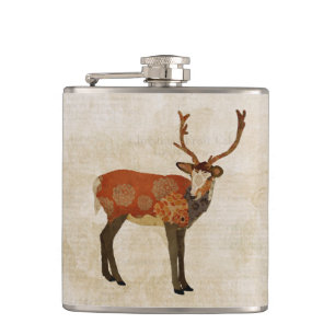 Bernsteinfarbige Mama-Dollar-Flasche Flachmann