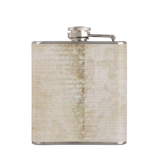 Bernsteinfarbige Mama-Dollar-Flasche Flachmann (Rückseite)