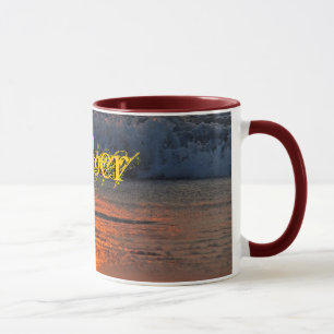 Bernsteinfarbige Tasse - Sonnenaufgangreflexionen