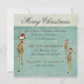 Bernsteinfarbige u. azurblaue einladung (Rückseite)