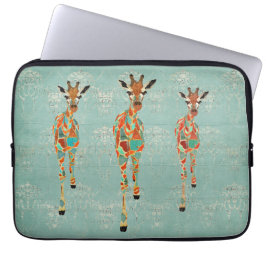 Bernsteinfarbige u. azurblaue laptopschutzhülle