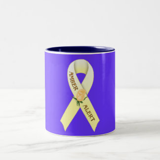 Bernsteinfarbige wachsame Bewusstseins-Band-Tasse Zweifarbige Tasse
