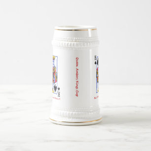 Bernsteinfarbiger Geburtstag Bierglas