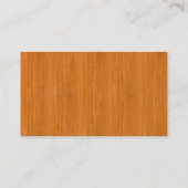 Bernsteinfarbiger hölzerner Korn-Bambusblick Visitenkarte (Rückseite)