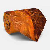 Bernsteinfarbiger Steinbeschaffenheitshintergrund Krawatte (Gerollt)