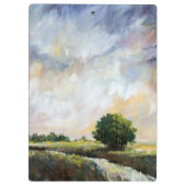 Bernsteinfarbiges Glühen II Klemmbrett (Rückseite)