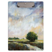 Bernsteinfarbiges Glühen II Klemmbrett (Vorderseite)