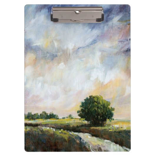 Bernsteinfarbiges Glühen II Klemmbrett (Vorderseite)