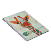 Bernsteinfarbiges spähendes notizblock (Rechte Seite)