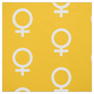 Bernsteinfarbiges weibliches Symbol Stoff