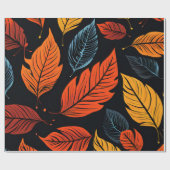 Bernsteinholz: Herbstlaube in warmen Tönen Geschenkpapier (Flach)