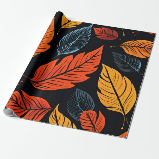 Bernsteinholz: Herbstlaube in warmen Tönen Geschenkpapier (Ungerollt)