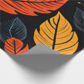 Bernsteinholz: Herbstlaube in warmen Tönen Geschenkpapier (Ecke)